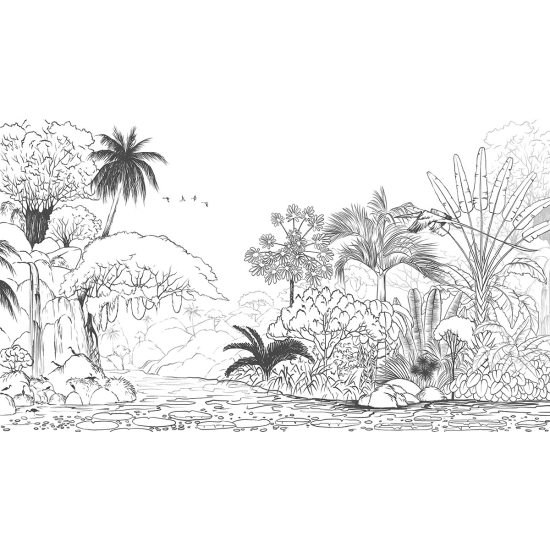 Papier peint panoramique - Forêt tropicale