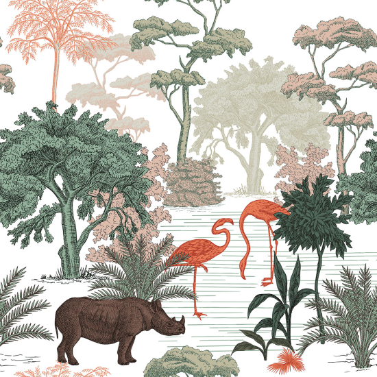 Papier peint panoramique - Forêt tropicale