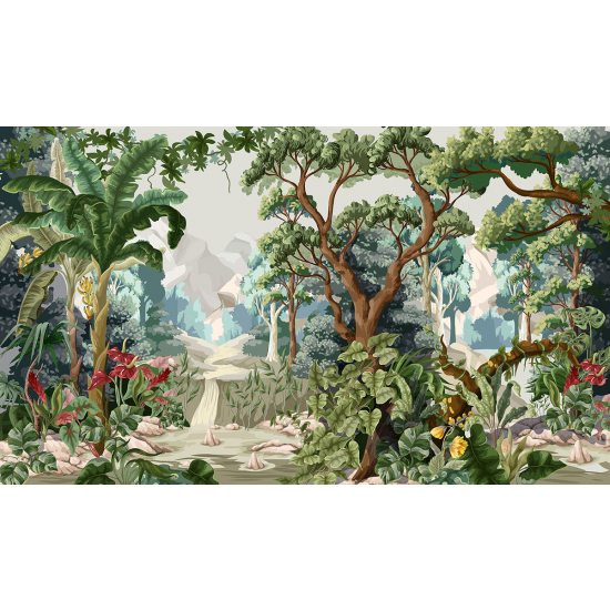Papier peint panoramique - Forêt tropicale