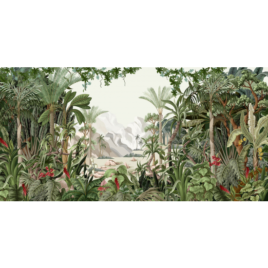 Papier peint panoramique - Forêt tropicale
