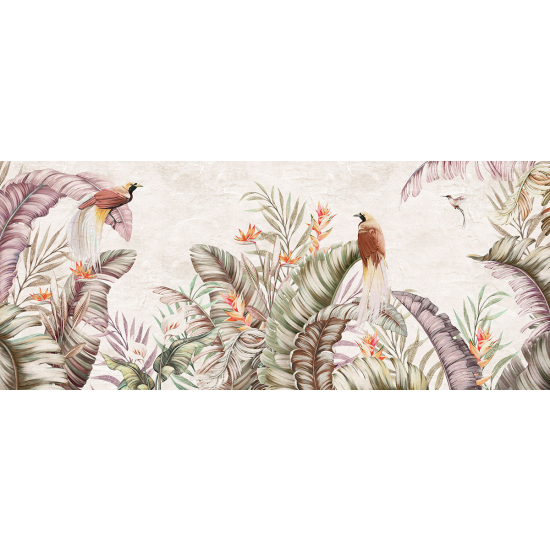 Papier peint panoramique - Forêt tropicale Oiseaux
