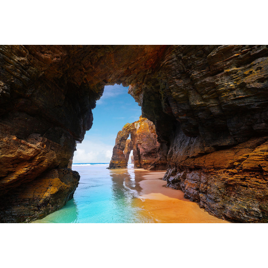 Papier peint panoramique - Grottes Mer