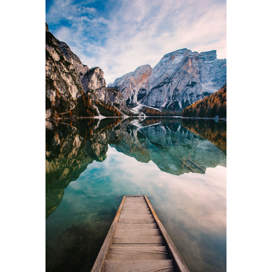 Papier peint panoramique - Lac Montagnes