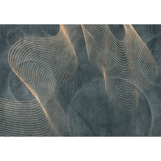 Papier peint panoramique - Lignes ondulées