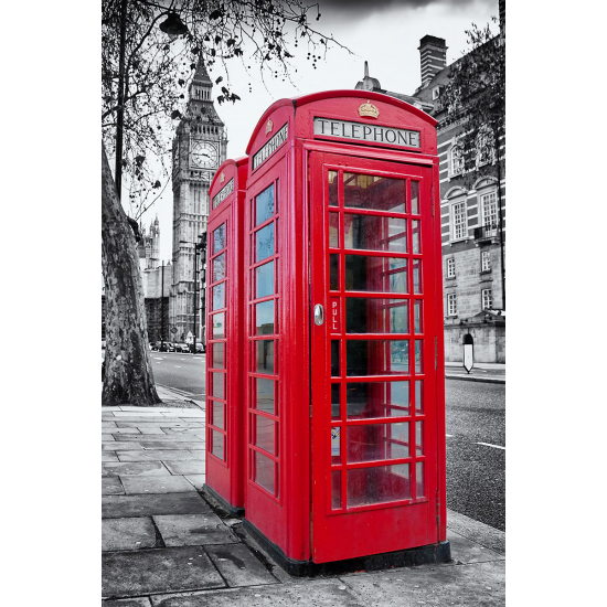 Papier peint panoramique - Londres Cabine téléphonique
