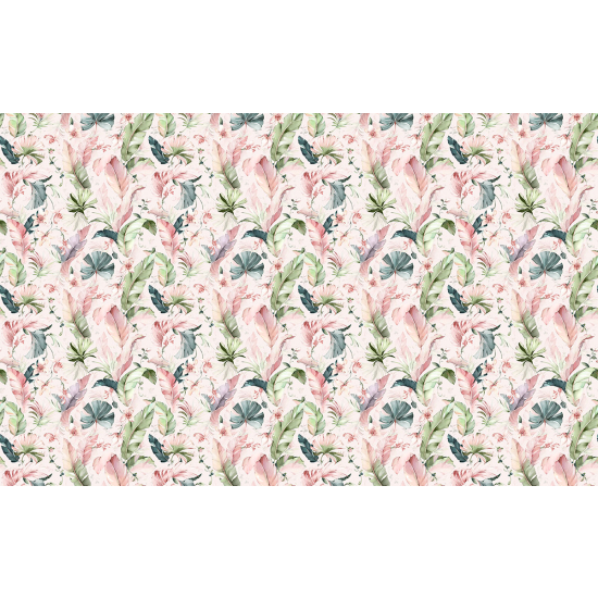 Papier peint panoramique - Motif Feuilles tropicales