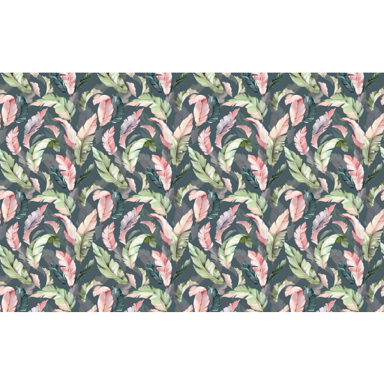 Papier peint panoramique - Motif Feuilles tropicales
