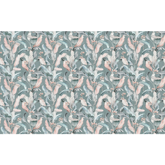 Papier peint panoramique - Motif Feuilles tropicales