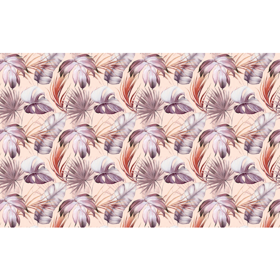 Papier peint panoramique - Motif Feuilles tropicales