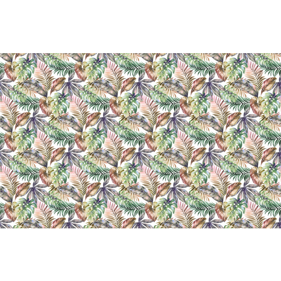 Papier peint panoramique - Motif Feuilles tropicales