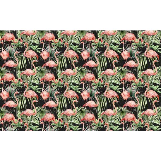 Papier peint panoramique - Motif Flamants roses