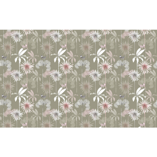 Papier peint panoramique - Motif Fleurs
