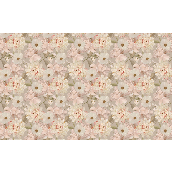 Papier peint panoramique - Motif Fleurs