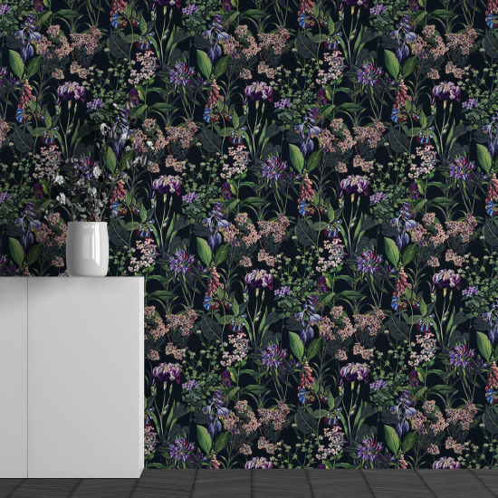 Papier peint panoramique - Motif Fleurs