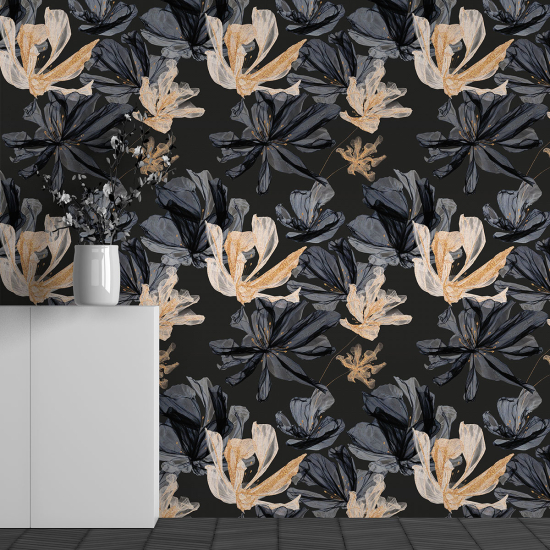Papier peint panoramique - Motif Fleurs