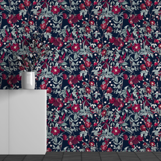 Papier peint panoramique - Motif Fleurs