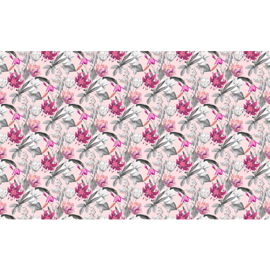 Papier peint panoramique - Motif Fleurs