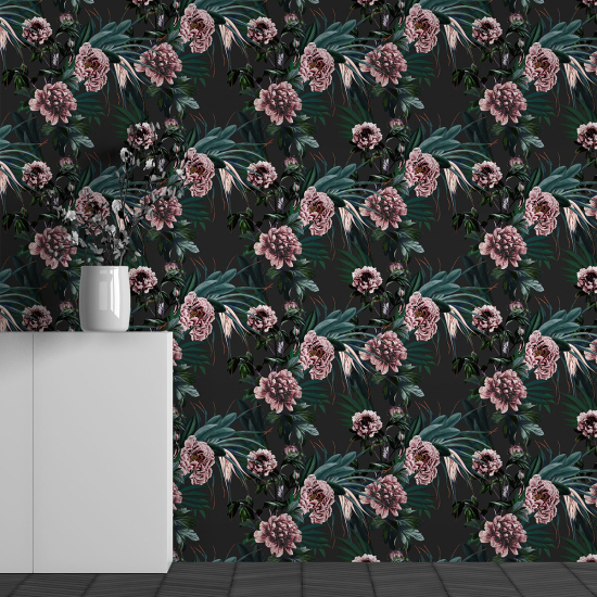 Papier peint panoramique - Motif Fleurs