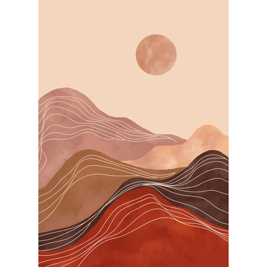 Papier peint panoramique - Paysage Boho