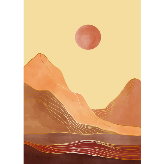 Papier peint panoramique - Paysage Boho