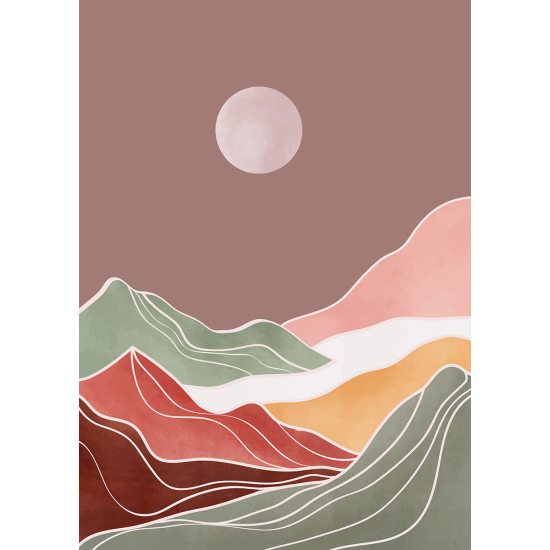 Papier peint panoramique - Paysage Boho