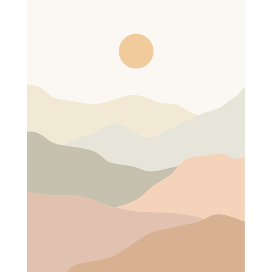 Papier peint panoramique - Paysage Boho