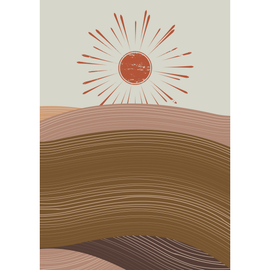 Papier peint panoramique - Paysage Boho