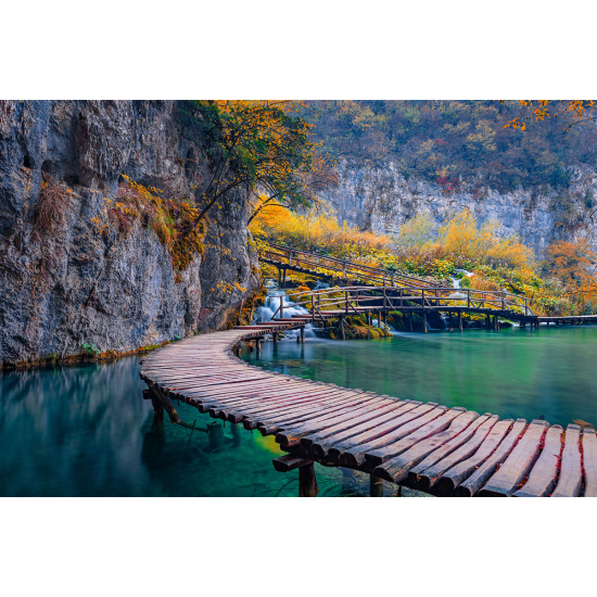 Papier peint panoramique - Ponton Automne
