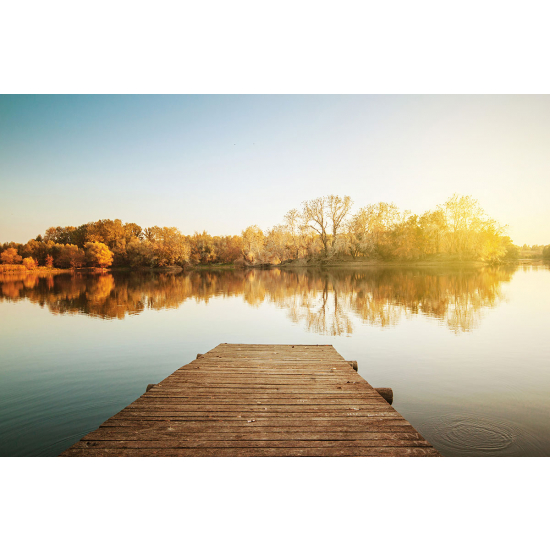 Papier peint panoramique - Ponton Lac