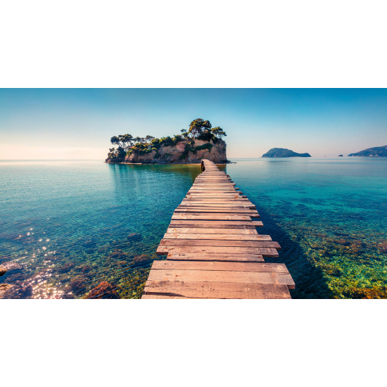 Papier peint panoramique - Ponton Mer
