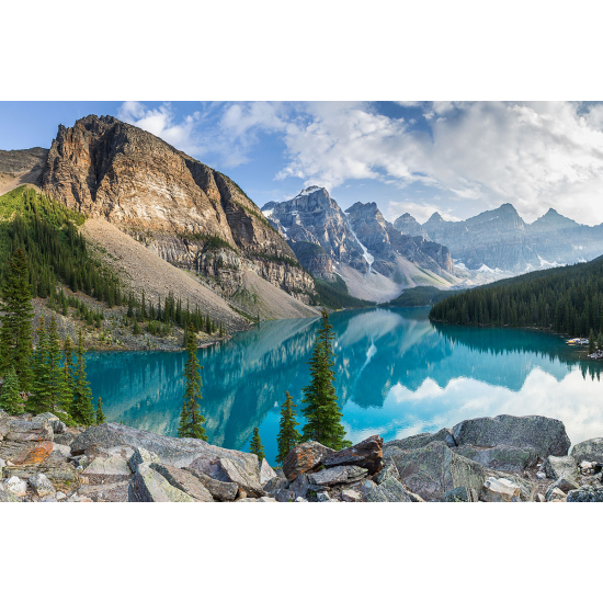 Papier peint panoramique - Rivière Montagnes