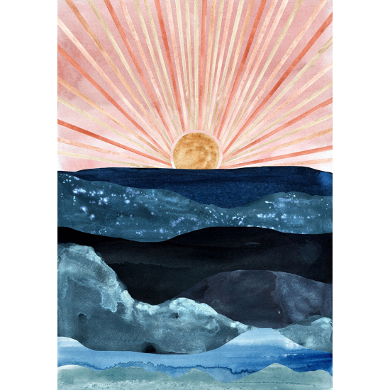 Papier peint panoramique - Soleil Boho