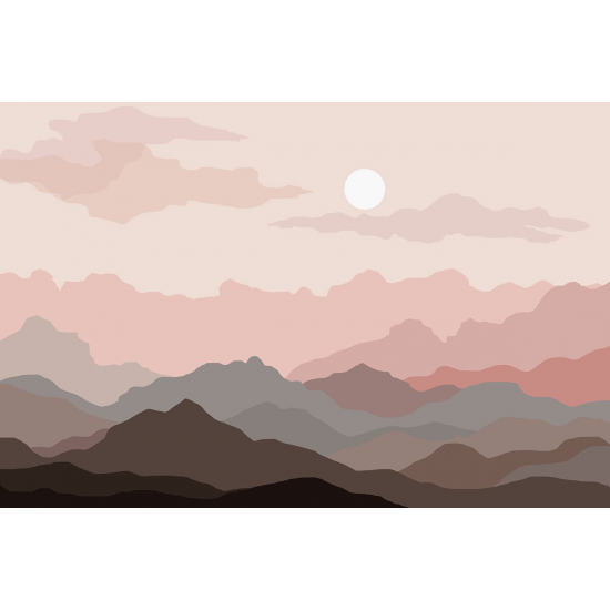Papier peint panoramique - Soleil Boho