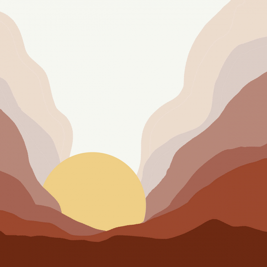 Papier peint panoramique - Soleil Boho