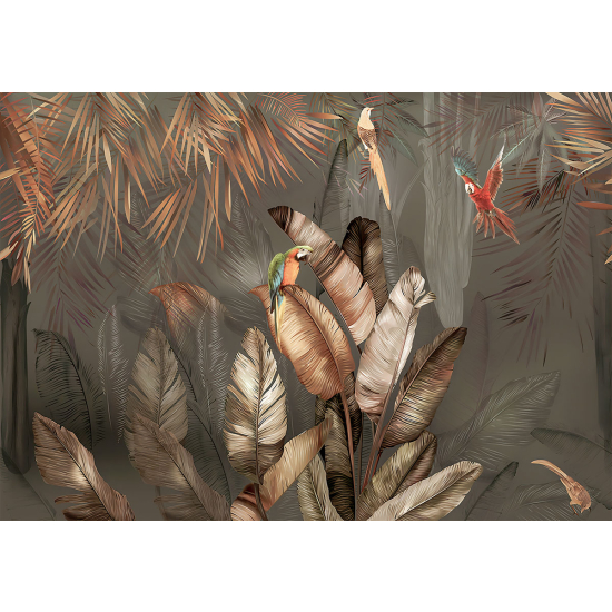 Papier peint panoramique - Tiges tropicales