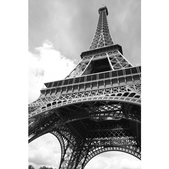 Papier peint panoramique - Tour Eiffel Noir et Blanc