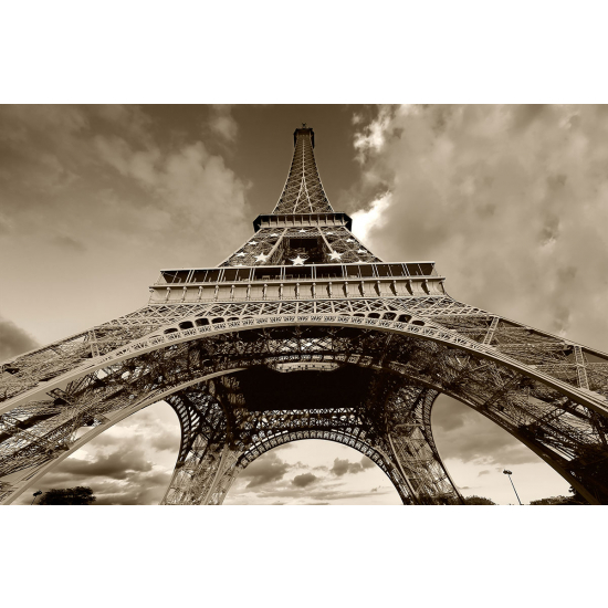 Papier peint panoramique - Tour Eiffel Sépia