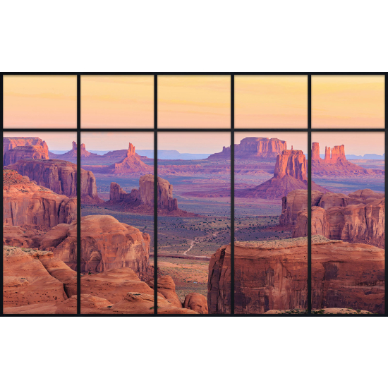 Papier peint panoramique Trompe l'œil Verrière - Grand canyon