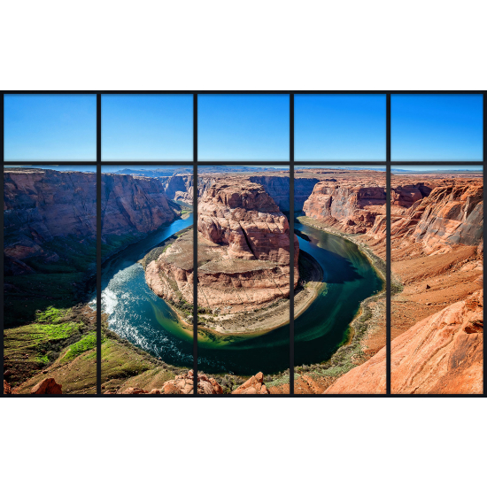Papier peint panoramique Trompe l'œil Verrière - Grand canyon