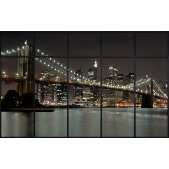 Papier peint panoramique Trompe l'œil Verrière - New york