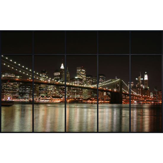 Papier peint panoramique Trompe l'œil Verrière - New york