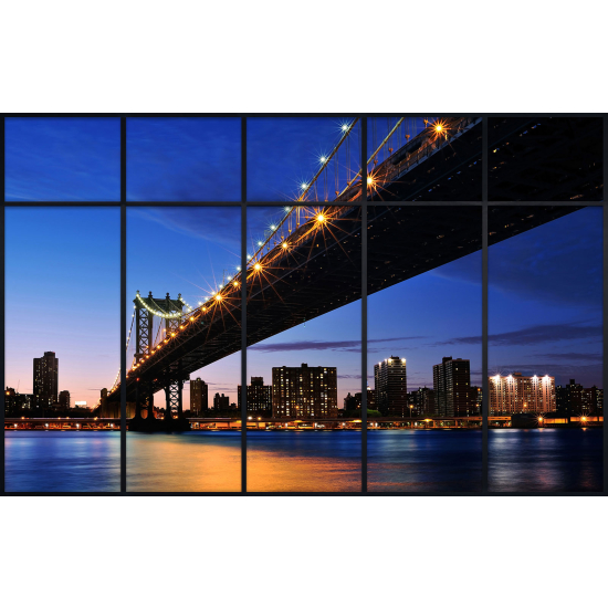 Papier peint panoramique Trompe l'œil Verrière - New york