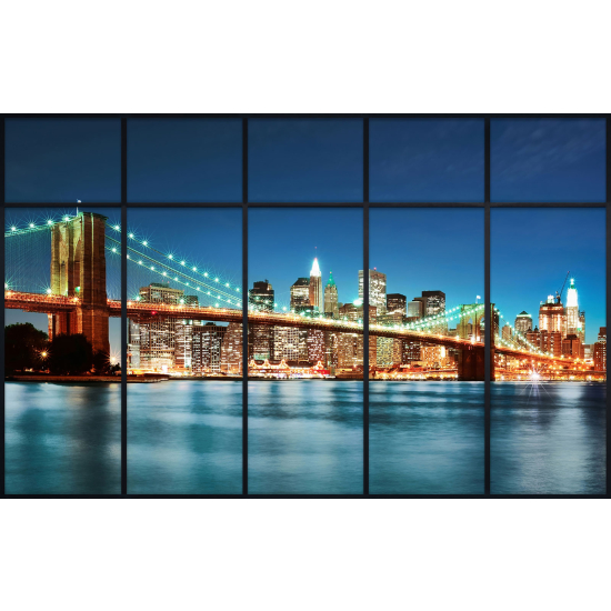 Papier peint panoramique Trompe l'œil Verrière - New york