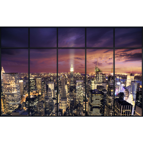 Papier peint panoramique Trompe l'œil Verrière - New york