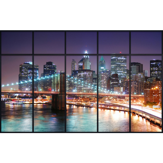 Papier peint panoramique Trompe l'œil Verrière - New york