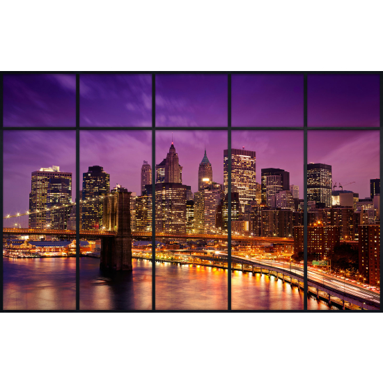 Papier peint panoramique Trompe l'œil Verrière - New york