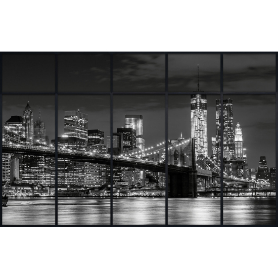Papier peint panoramique Trompe l'œil Verrière - New york