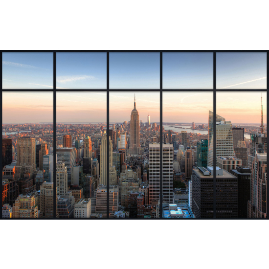 Papier peint panoramique Trompe l'œil Verrière - New york