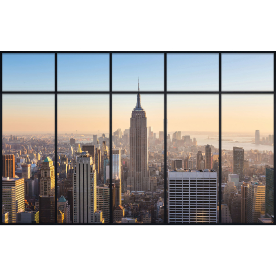 Papier peint panoramique Trompe l'œil Verrière - New york