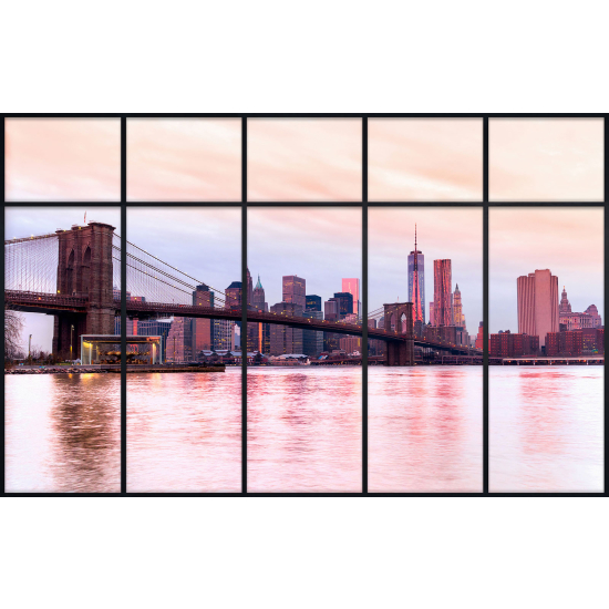 Papier peint panoramique Trompe l'œil Verrière - New york